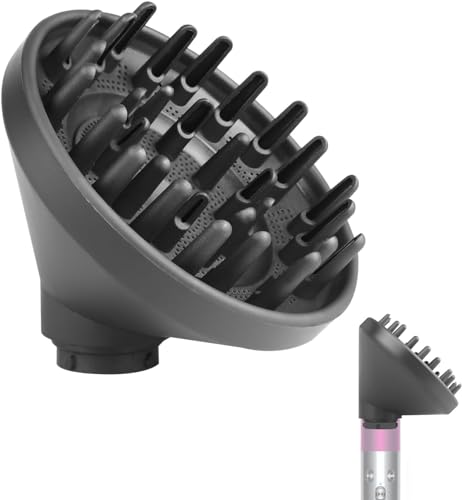 Dyson Airwrap Diffuser Nozzle Attachment - Grey | Enhanced Hair Drying