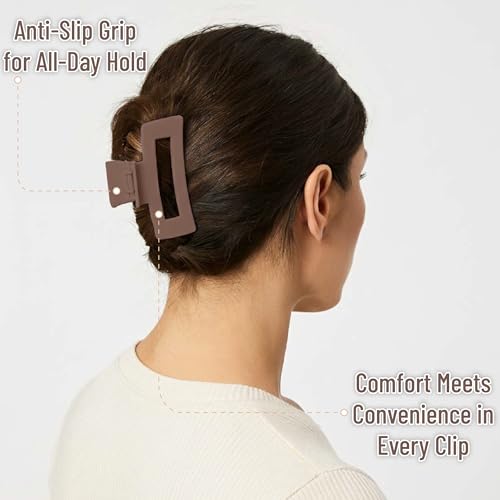 Ms. Pen Large Hair Clips for Women - 8 Pack, 4.3 Inch Claw Clips
