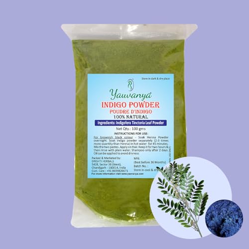 100% Natural Indigo Powder for Hair Color - 300g (Vegan, Chemical-Free)