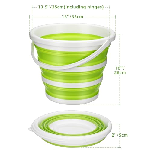 Collapsible Silicone Cleaning Bucket - 10L Portable Mop & Rinse Bin