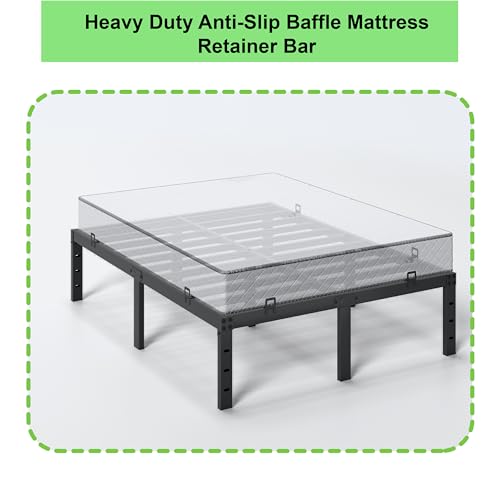 Adjustable Non-Slip Mattress Stoppers - Heavy Duty Metal Retainer Bar, 6 Pcs