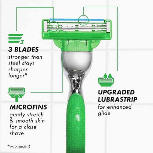 Gillette Mach3 Sensitive Mens Shaving Razor Blade Refills, 20 Count