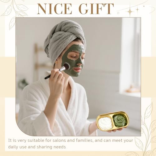 Teenyyou Gold Small Esthetician Facial Mask Bowls Set of 4 for Spa & Salon