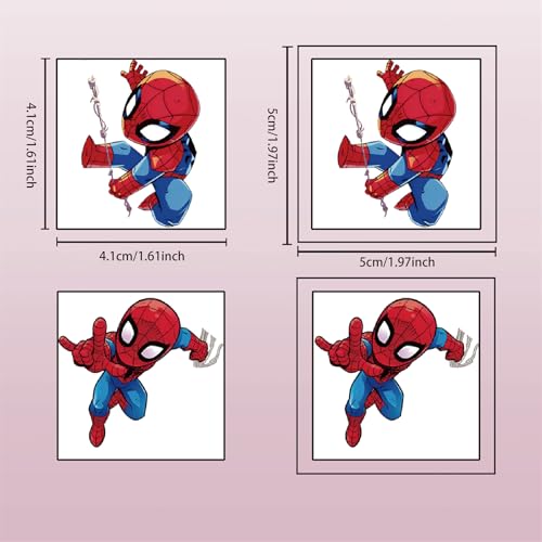 20 Cute Spider-Man Temporary Tattoos for Kids - Fun Party Favors