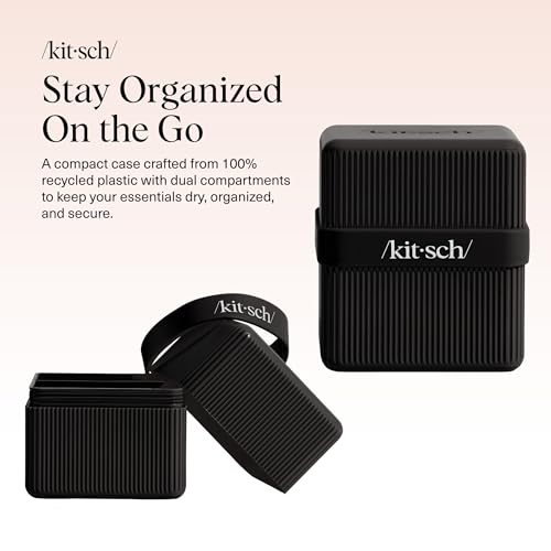 Kitsch 2-Compartment Travel Soap Case - TSA-Approved & Leak-Proof