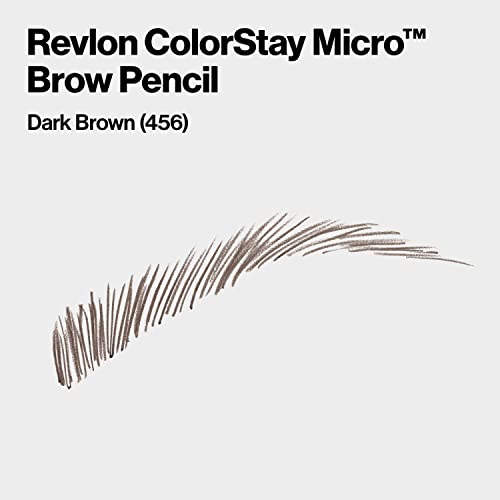 Revlon ColorStay Micro Eyebrow Pencil, Dark Brown, Waterproof, 2-Pack