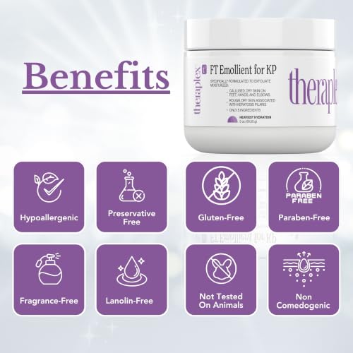 Theraplex FT Exfoliating Emollient Cream for KP 3 Oz with Peppermint - Bumpy Skin Relief
