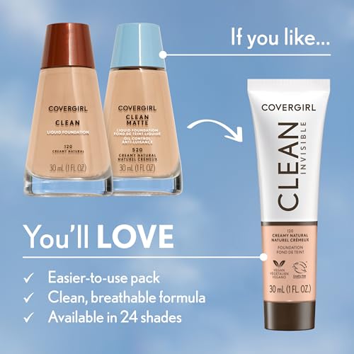 COVERGIRL Clean Makeup Foundation Tawny 165 - 1 oz