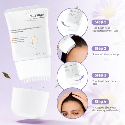 GROEI Hair Growth Serum with Built-in Scalp Massager - 100ml