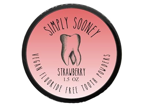 Simply Sooney Remineralizing Vegan Tooth Powder - Strawberry, 1.5oz