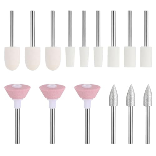 15 PCS Electric Nail Drill Bits Set for Manicure & Pedicure