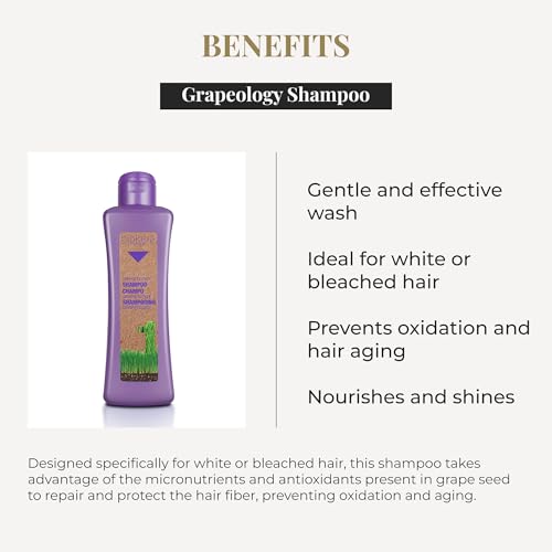 Salerm Grapeology Biokera Natura Shampoo for White or Bleached Hair