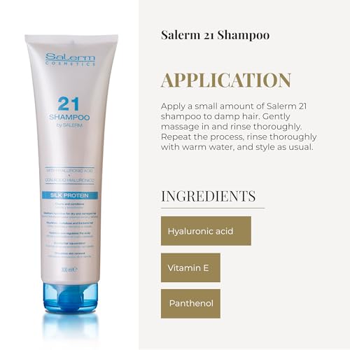 Salerm 21 Hydrating Shampoo for Dry and Damaged Hair, 300ml