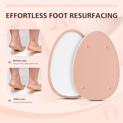 Baluca Apricot Nano Glass Foot File Callus Remover for Feet - Pedicure Tool for Home & Salon