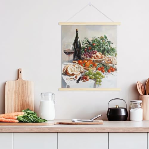24-Inch Magnetic Poster Hanger Frame - 2 Pack Wooden Display Kit