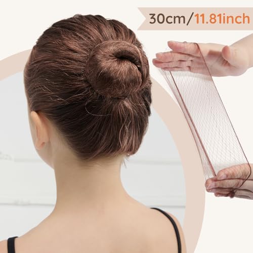 Teenitor Kids Bun Kit - 2 Donut Makers & 10 Invisible Hair Nets
