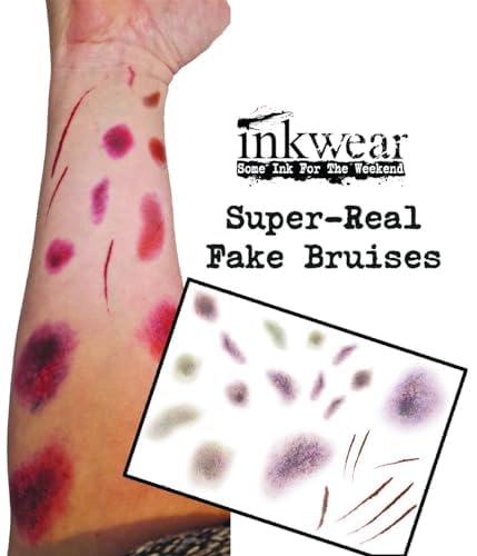 Professional Fake Bruise & Scratch Tattoos - Realistic Special Effects for Film & Theatre