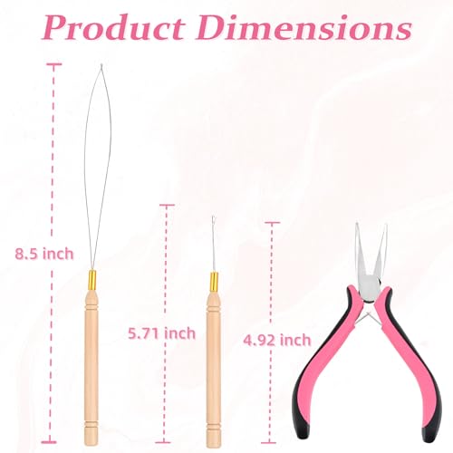 Micro Link Hair Extension Pliers Kit for Nano Rings & Styling