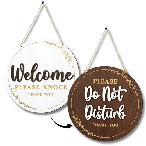 Do Not Disturb Door Hanger - 10 Inch Wooden Privacy Sign