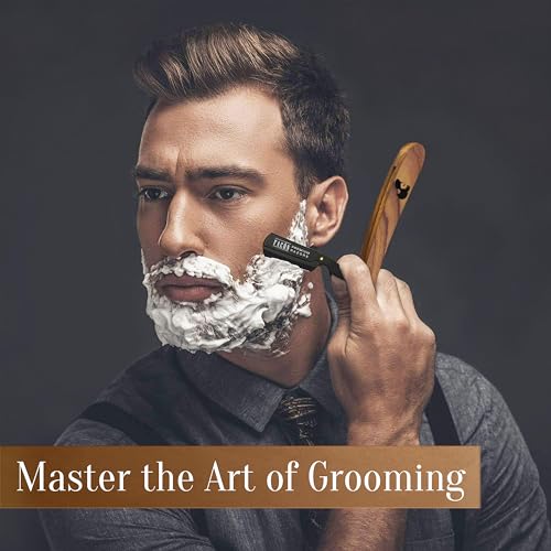 Facón Straight Razors for Men - Professional Barber Edge Razor Kit