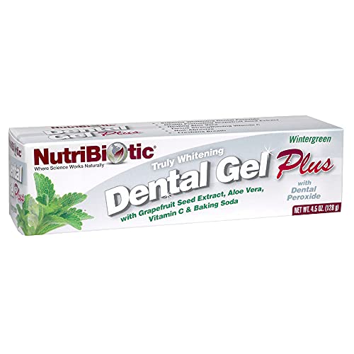 NutriBiotic Whitening Dental Gel with GSE & Aloe - 4.5 oz