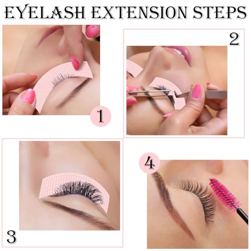 Eyelash Extension Tape - 12 Rolls Pink Micropore Fabric