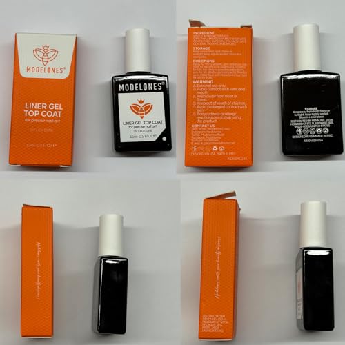 Modelones No Wipe Gel Top Coat - High Gloss & Strong Adhesion