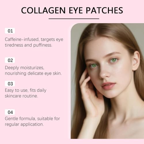 PDRN Collagen Under Eye Patches - Hydrating Anti-Wrinkle Mask (8 Pairs)
