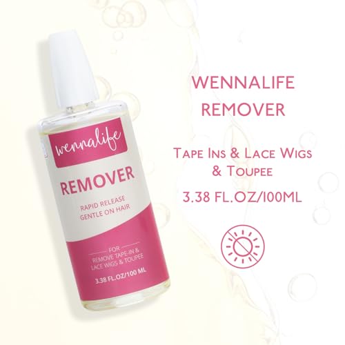 WENNALIFE Tape-in Hair Extension Remover 100 mL Citrus Scent - Gentle & Residue-Free