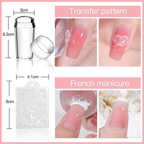Biutee 7PCS Large Nail Stamping Kit with Scraper & Plates