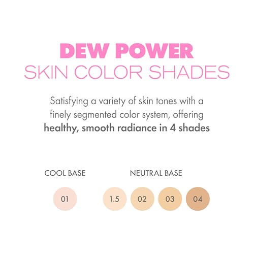 Amuse Dew Power Vegan Cushion Foundation Refill 1.5 Natural - Full Coverage, Dewy Finish