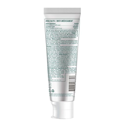 ATTITUDE Hydroxyapatite Toothpaste with Fluoride, Whitening, 4.2 Oz