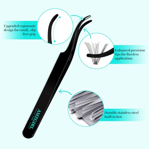 AMZGIRL 30D Fluffy Lash Clusters Kit - 320PCS D Curl 9-16mm