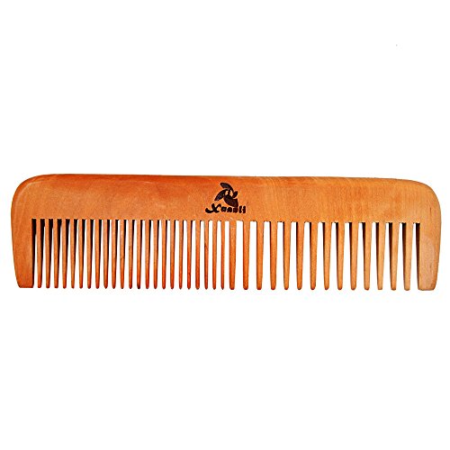3 Pack Wooden Peach Comb Set for Women and Men - Wide & Narrow Teeth