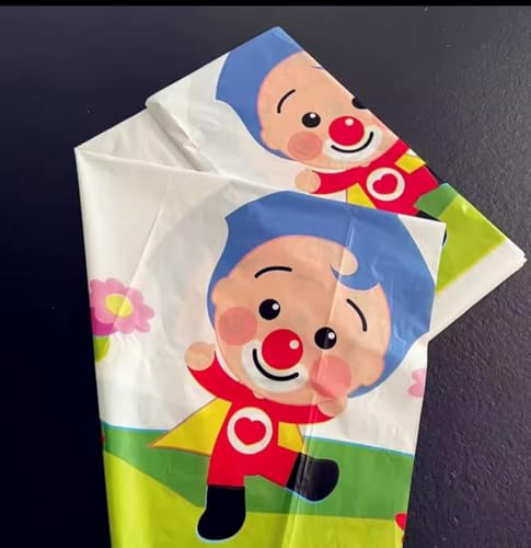 Light White Cartoon Character Tablecloth 54x72 inches