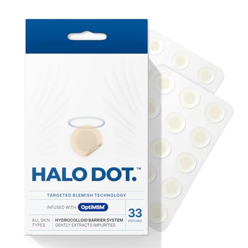 Halo Dot Ultra Thin Hydrocolloid Pimple Patches - Invisible Acne Treatment