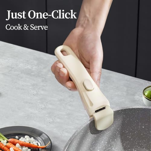 Universal Removable Pot Handle for Cookware - Heat-Resistant & Durable