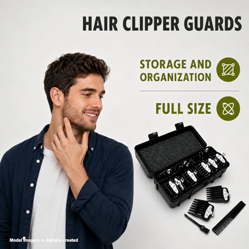 12-Piece Professional Hair Clipper Guard Set for Wahl & Standard Clippers