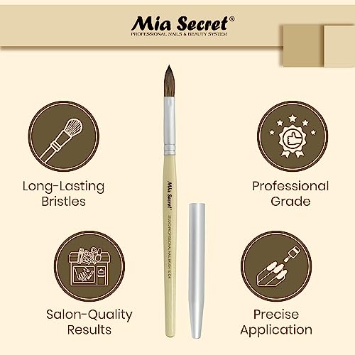 Mia Secret Studio Professional Acrylic Nail Brush (10 OR) – Multiuse, High-Quality