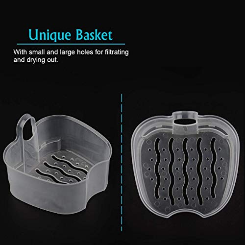 Portable Denture Case with Strainer - Travel-Friendly Storage Box