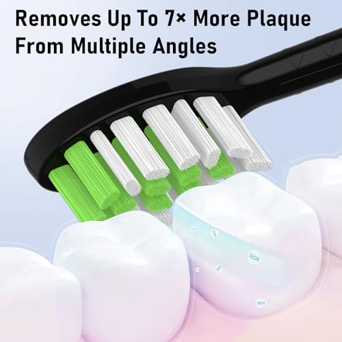 Black Toothbrush Replacement Heads for Philips One - 12 Pack | Tekgani
