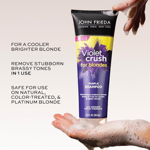 John Frieda Violet Crush Purple Shampoo for Blonde Hair - 8.3 oz