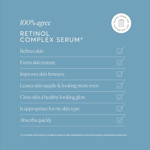 Naturium Retinol Complex Serum 1 oz - Encapsulated Retinols & Bakuchiol for Face, Night Anti-Aging