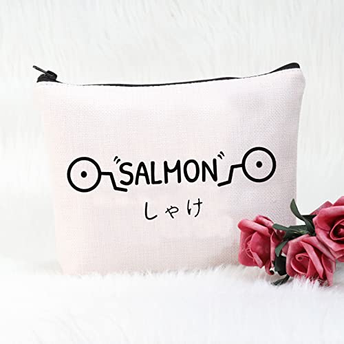 POFULL Inumaki Toge Salmon Makeup Bag - Cursed Markings