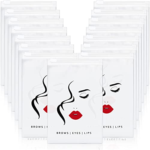 100 Pack Mini Cosmetic Zipper Bags - 4x6 Inch Waterproof Makeup Storage Pouch