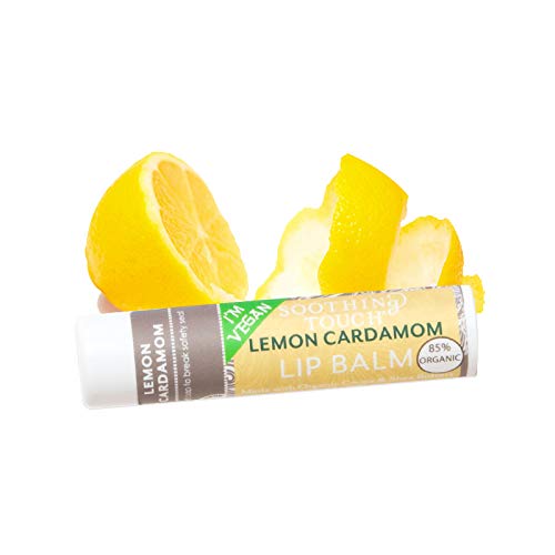 Vegan Lip Balm Set - Lemon Cardamom & Vanilla Chai, Organic, Cruelty-Free
