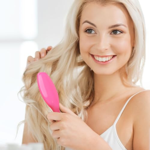 Pink Wig Brush Set - 2 PCS Detangling Brushes for Synthetic Wigs