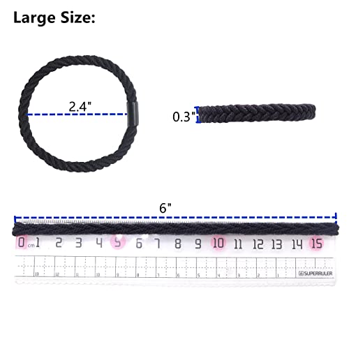 Brown Ponytail Holders - 12pcs Comfortable Hair Ties