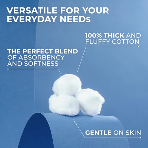 Q-tips Cotton Swabs (300 Count) & Jumbo Cotton Balls (100 Count) - 100% Cotton for Beauty & First Aid