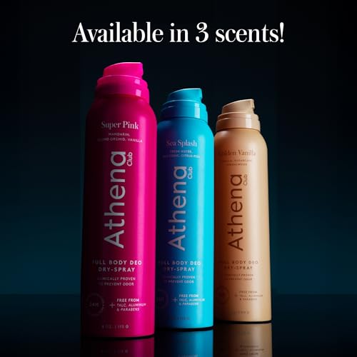 Athena Club Sea Splash Aluminum-Free Deodorant Spray, 4 Oz